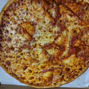 New York style cheese pizza