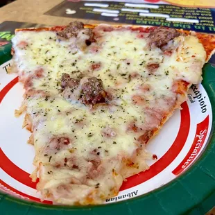 Cheese &amp; Sausage Slice