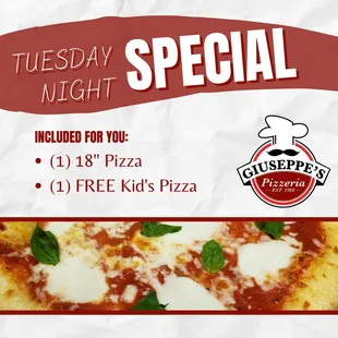 Only available Tuesdays, phone orders for in-person pickup and in-store orders only.