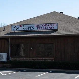 the front of the restaurant