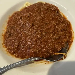 Spaghetti Pasta with Meat Sauce