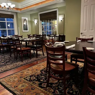 the dining room of a restaurant