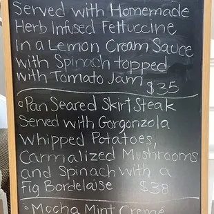 Thursday specials.