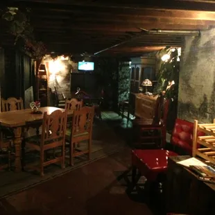 the dining area