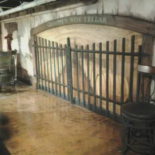 the entrance to the cellar