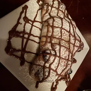 Dessert Nutella calzone