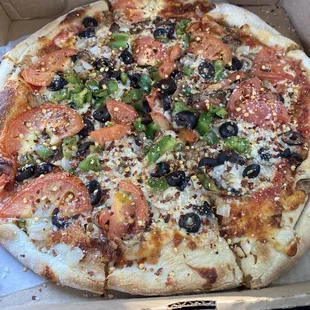 Veggie Pizza!!! It was soooo amazing!!