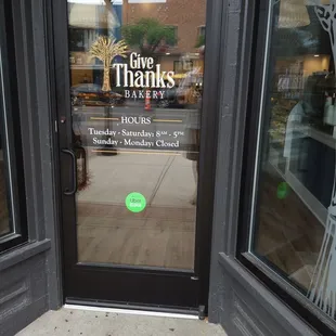 the front door