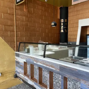 a view of the counter