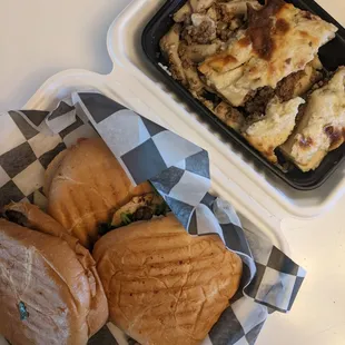 Special ($12.99) and Macaroni Bechamel ($9.99)