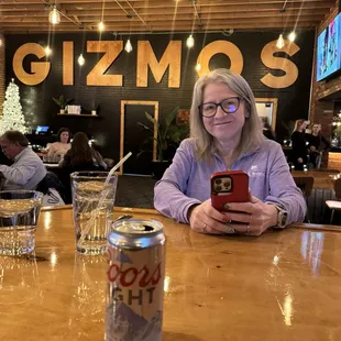 Cold beer and cool exposed ceilings