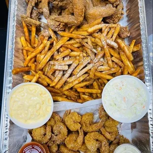 Wings and Shrimp + sides (Catering order)