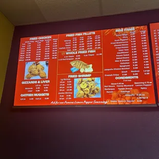 menu, pizza