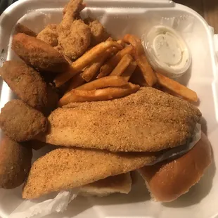 Tilapia shrimp and jalapeño poppers