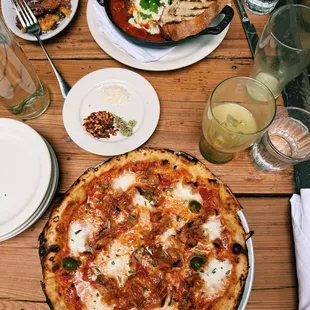 Guanciale, Green Olive, Fresno Chili &amp; Mozzarella
