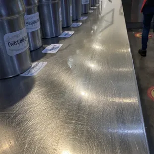 Incredibly clean counters and staff that cleans 24/7. This place has some amazing employees!