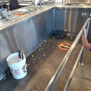 Mongolian bbq, buffet bar. Absolutely filthy and stayed filthy for the duration of our meal.