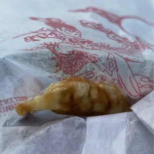 A dumpling that came with lunch special