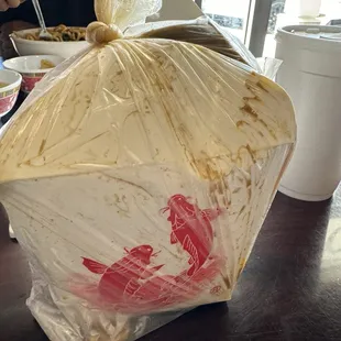 Mixed noodles and vegetable..