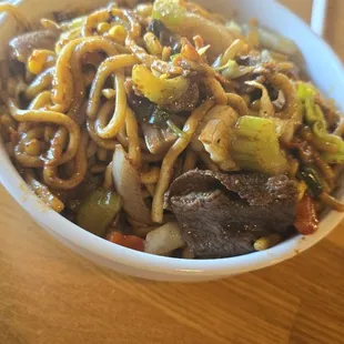 Created my own Mongolian BBQ bowl