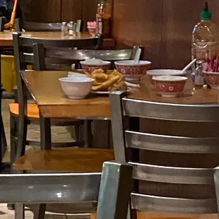 They tried to give me this table that was already set up
