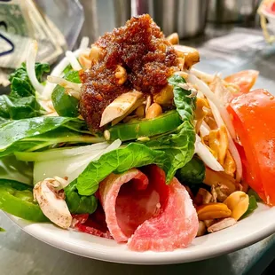 Special Mongol sauce on top with a twist - very good