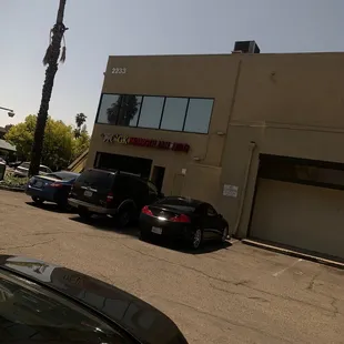 View from parking lot