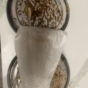 Plastic containers smaller portions did not come with rice