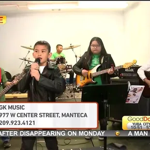 GK music band, Blackout, live on the Good Day Sacramento show.