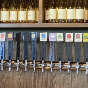 a selection of wines