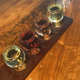 tasting glasses of wine