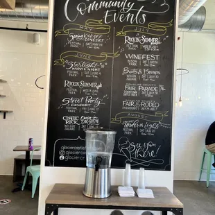 Events board July 2022