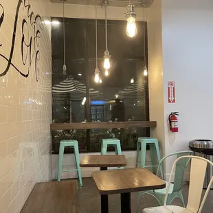 Some of their interior seating.