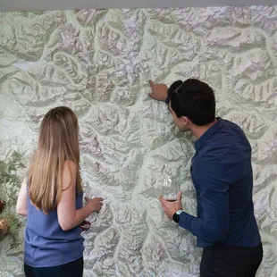 Wall-sized topo map of the Cascades to help you plan your next adventure.