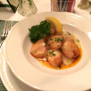 The broiled scallops