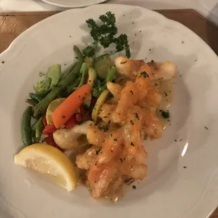 Baked stuffed shrimp (crab meat stuffed)