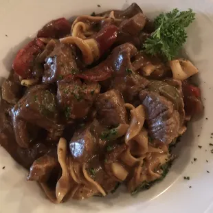 Beef stroganoff
