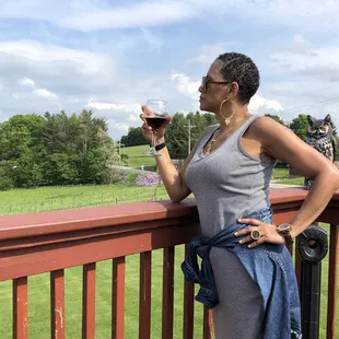 Taking in the beauty of the vineyard, the land, the livestock &amp; a great glass of Vino, 05.26.2019.