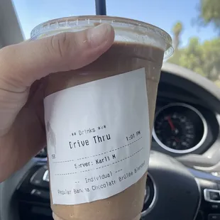 i tried their new banana cold brew and it&apos;s really good