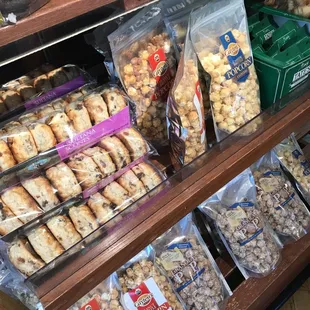 a variety of snacks