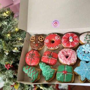 Christmas donuts