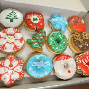 food, dough desserts, donuts