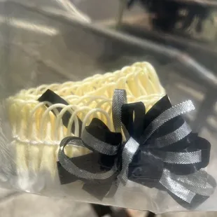 White Ginger with a Silver &amp; Black Ribbon for a Big 808 Raider Fan!