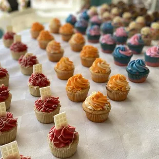 a variety of cupcakes