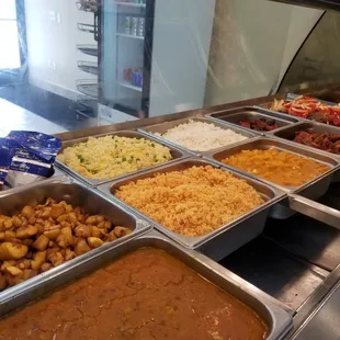 a variety of food items