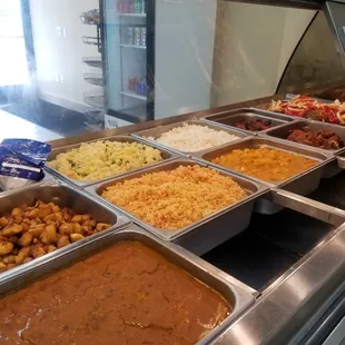 a variety of food items