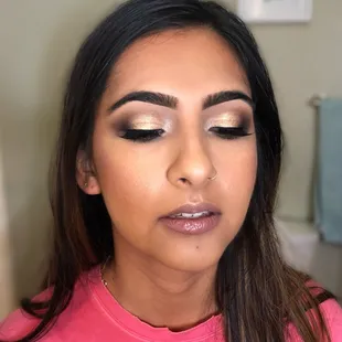Gold glam for Indian wedding