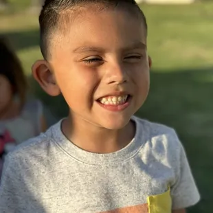 Love his new haircut!