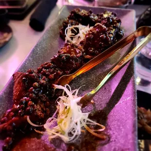 Pink crusted filets