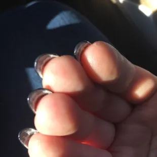 Acrylics were a mess. Not impressed.